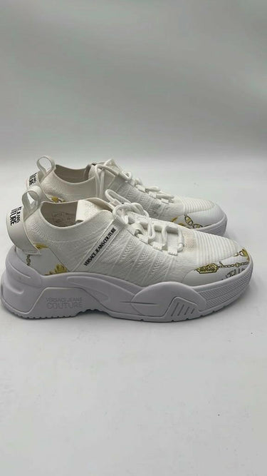 Men’s Versace Jeans Couture Stargaze low-top sneakers White Knit Size 6M Versace Jeans Couture