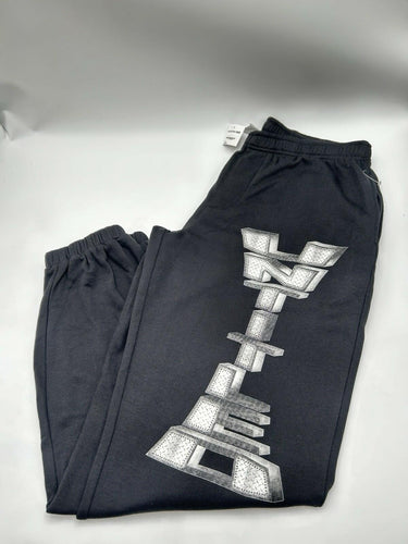 Designs Untitled Metal Men Works Black joggers Silver Graphic Aizw XL Black