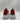 Men’s Alexander McQueen Oversized Sneakers In white leathe Red Suede Size 41 Alexander McQueen