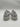 Alexander McQueen Deck Plimsoll sneakers in silver glitter and white Size 41 Alexander McQueen