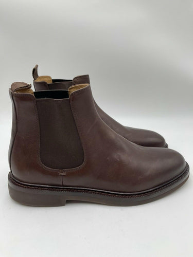 Men’s Brunello Cucinelli waxed calfskin Chelsea boots rich chili brown Size 13D Brunello Cucinelli