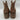 Lucky Brand COSMIO Brown Leather Pointed Toe Side Zip Western Bootie, Size 8.5M Lucky Brand