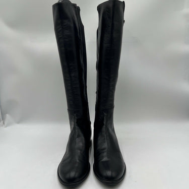 Women’s Stuart Weitzman Hidden Wedges Black Leather Boots Size 8