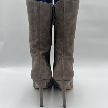 Women’s Alexandre Birman Gray Suede Side Zip Booties Size 40 Alexandre Birman