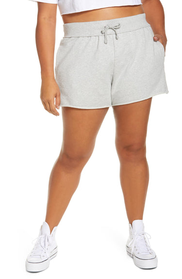 BP. French Terry Lounge Shorts in Grey Light Heather Size 1X BP.