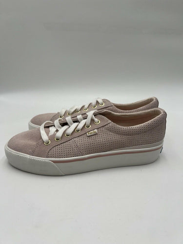 Keds Jump Kick Duo Light Pink Suede Perforated Sneakers Womens Size 7.5