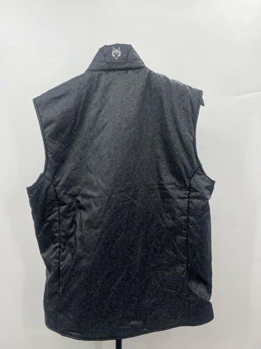 Greyson Vest Mens Quilted Black Heather Puffer Golf Hybrid Performance Warm M Greyson