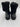 Women’s Moncler Ginette Knit Waterproof Rain Boots in black Rubber Size 35 Moncler