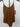 Commando Bodysuit Womens Brown Cinnamon Butter Lift Cami Thong Soft NWT - Size S