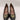 VALENTINO BY MARIO VALENTINO Clara Logo Black Leather Pump Size 8 VALENTINO BY MARIO VALENTINO