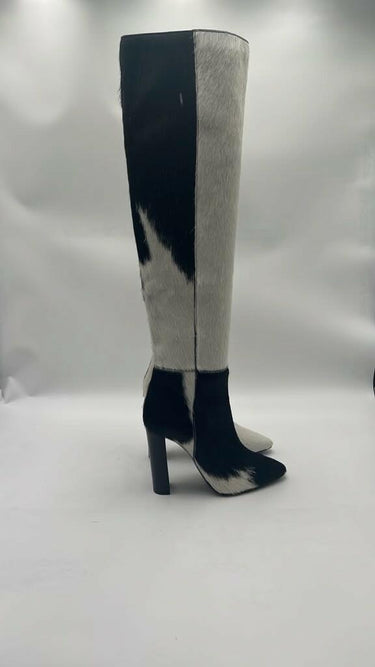Women’s Saint Laurent 76 pointed boots Black / White Size 36.5 Saint Laurent
