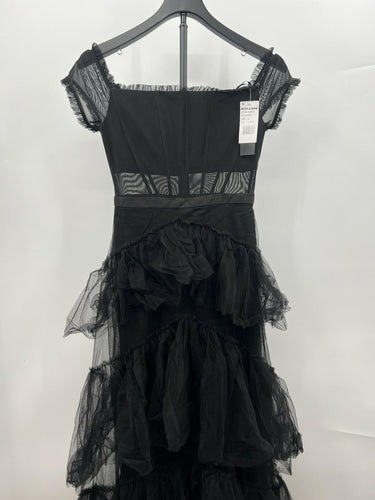 NWT Betsy & Adam Tulle Tiered Corset Off-shoulder Gown 2 Betsy & Adam