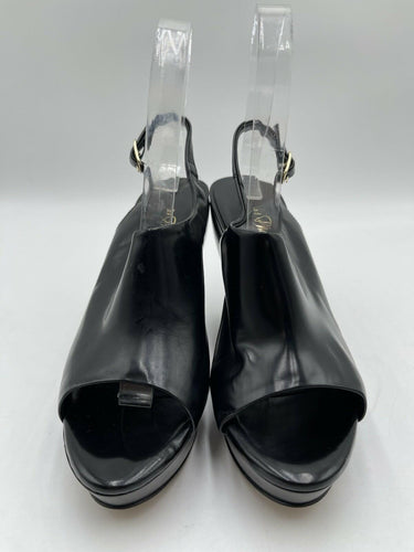 3.1 Phillip Lim Salma platform chunky heel sandals in black leather Size 37