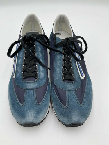 Men’s Prada Milano 70 low-top Lace Up sneakers in blue suede Size 6.5UK PRADA