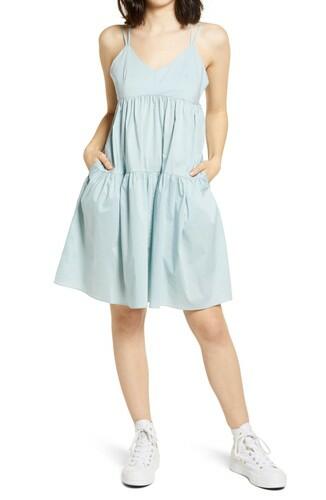 CODEXMODE Women's Tiered Sundress in Sage Size Large CODEXMODE