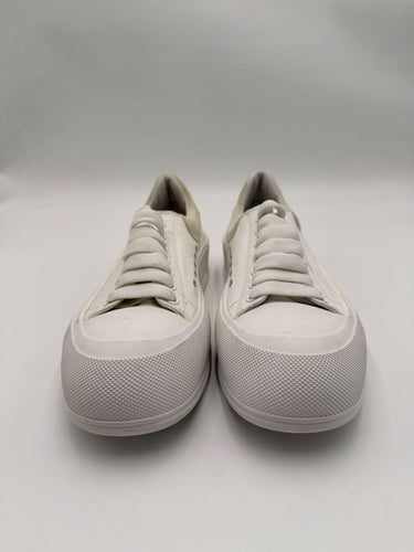 Alexander McQueen Deck Plimsoll sneakers in white canvas Size 41D Alexander McQueen