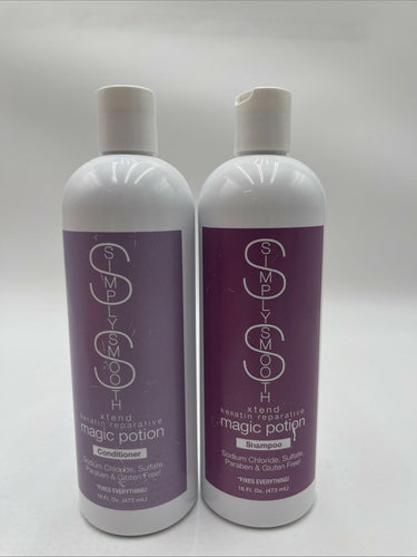 SS SIMPLY SMOOTH XTEND Shampoo &Conditioner Magic Potion Hair Care 16 Oz Simply Smooth