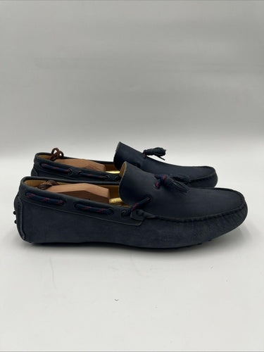 Men’s Saks Fifth Avenue loafers blue suede and tassel Size 11M Saks Fifth Avenue