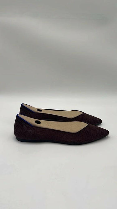 ROTHY’S The Point Ballet Slip On Flats Shoes Women Plum Knit Washable Size 9.5 Rothy’s