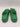 Alexander McQueen Men's Hybrid Slides in Bright Green Size 45.5 Alexander McQueen