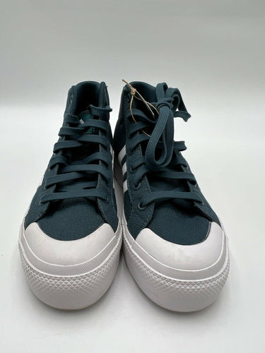 Adidas Bravada 2.0 Mid Platform Teal White Canvas Sneakers Womens Size 6