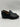 Sofft Black Leather Slip On Loafers Block Heel Pointed Toe Womens Size 9