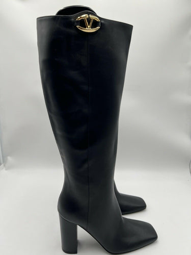 VALENTINO GARAVANI Vlogo The Bold Edition Boot In Calfskin 100mm Size 39 Valentino