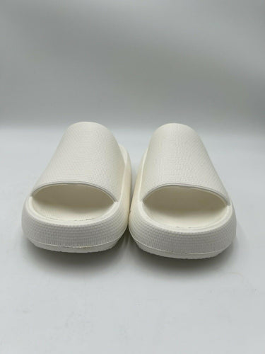 J/Slides Beach Slides Squeezy B White EVA Pillow Platform Slide Womens SIZE 9M J/Slides