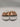 Valentino by Mario Valentino Sibilla Perforated Rose Gold Leather Slides EU 38 Valentino by Mario Valentino