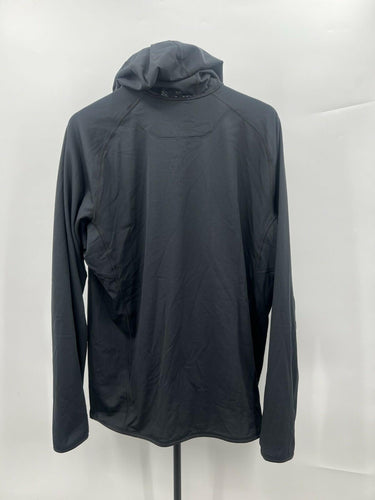 Arcteryx Mens Fleece Hoodie Black Lightweight Technical Hiking Zip Pocket L