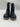 Sugar Skipper Black Glitter Duck Lace Up Rain Boots Womens 10 Sugar