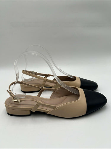 Women’s Kelly & Katie Jeife Flat Beige/Black Size 8.5M/39.5 Kelly & Katie