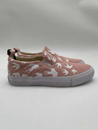 McQ Alexander McQueen Swallow Pattern Vulc Slip-On Sneakers light pink Size 39 Alexander McQueen
