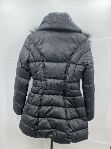 Laundry By Design Puffer Jacket Womens Black Faux Fur Hood Toggle NWT Size S Laundry by Shelli Segal