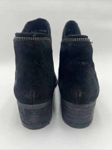 Women’s Born Montoto Black Distressed Ankle Boots Size 9M Børn