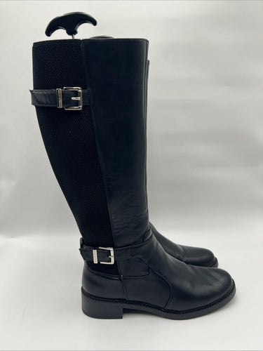 Kelly & Katie Women’s Sham Riding Boots Black Side Zip Size 9 M Kelly & Katie