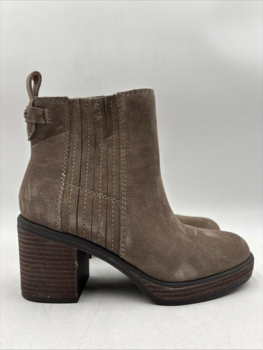 NWOB Crown Vintage Capari Bootie Brown Suede Women's Size 6.5 M Crown Vintage