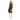 Tribal Crinkle Woven Sleeveless Neck Tie Dress (Black) Women's Dress SIZE M Tribal