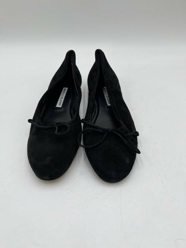 Women’s Manolo Blahnik Veralli ballet flats bow Black Suede Size 36 Manolo Blahnik