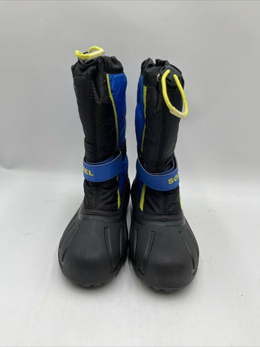Sorel Children's Flurry Boots Black/Blue Size 5