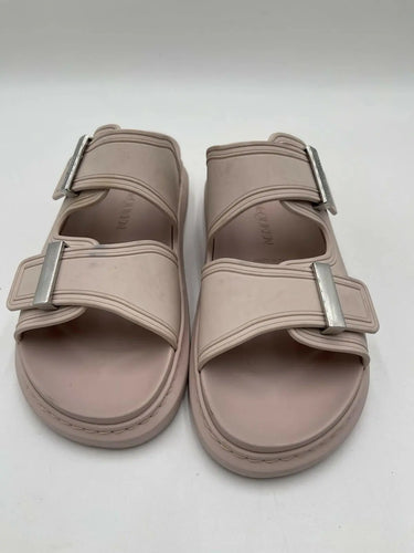 Alexander McQueen Hybrid rubber slide sandals in the 'Tea Rose' Size 39 Alexander McQueen