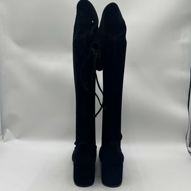 Women’s Stuart Weitzman Tieland Black Suede over-the-knee boots Size 8.5B Stuart Weitzman