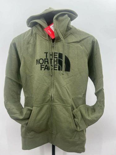 THE NORTH FACE Women's Half Dome Full Zip Hoodie - Green & TNF Black - XS The North Face