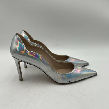 Women’s Stuart Weitzman Stuart 100 Scallop Iridescent Faux Leather Pumps 7.5B Stuart Weitzman