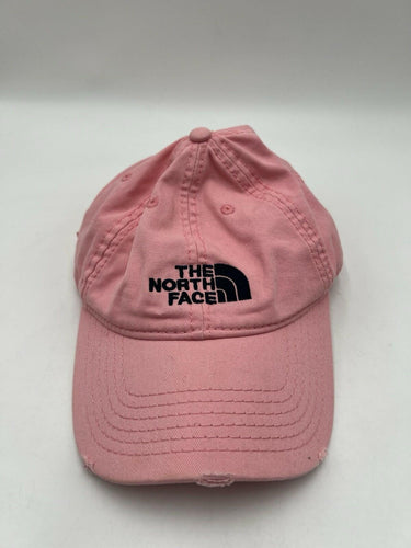 The North Face Hat Pink Distressed Baseball Cap Logo Cotton Adjustable OS The North Face