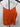 ABOUND Cami Top Orange Ruffle Hem Button Front Adjustable Straps - S
