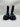 Alexander McQueen Men's Graffiti Ribbed Knit Tread Slick Boots Size 42 Alexander McQueen