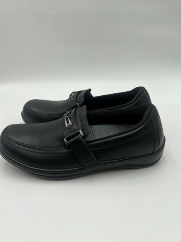 OrthoFeet 817 Chelsea Black Leather Orthopedic Loafers NWOB Size 10.5