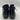 Sugar Truffle Black Faux Leather Double Zipper Ankle Boots Womens 8.5 Sugar