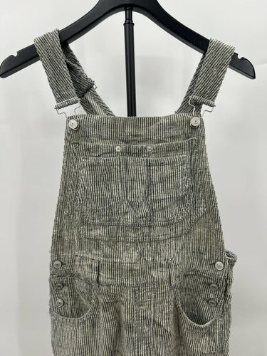 We The Free Overalls Womens Striped Corduroy Railroad Bib Adjustable Baggy S We The Free